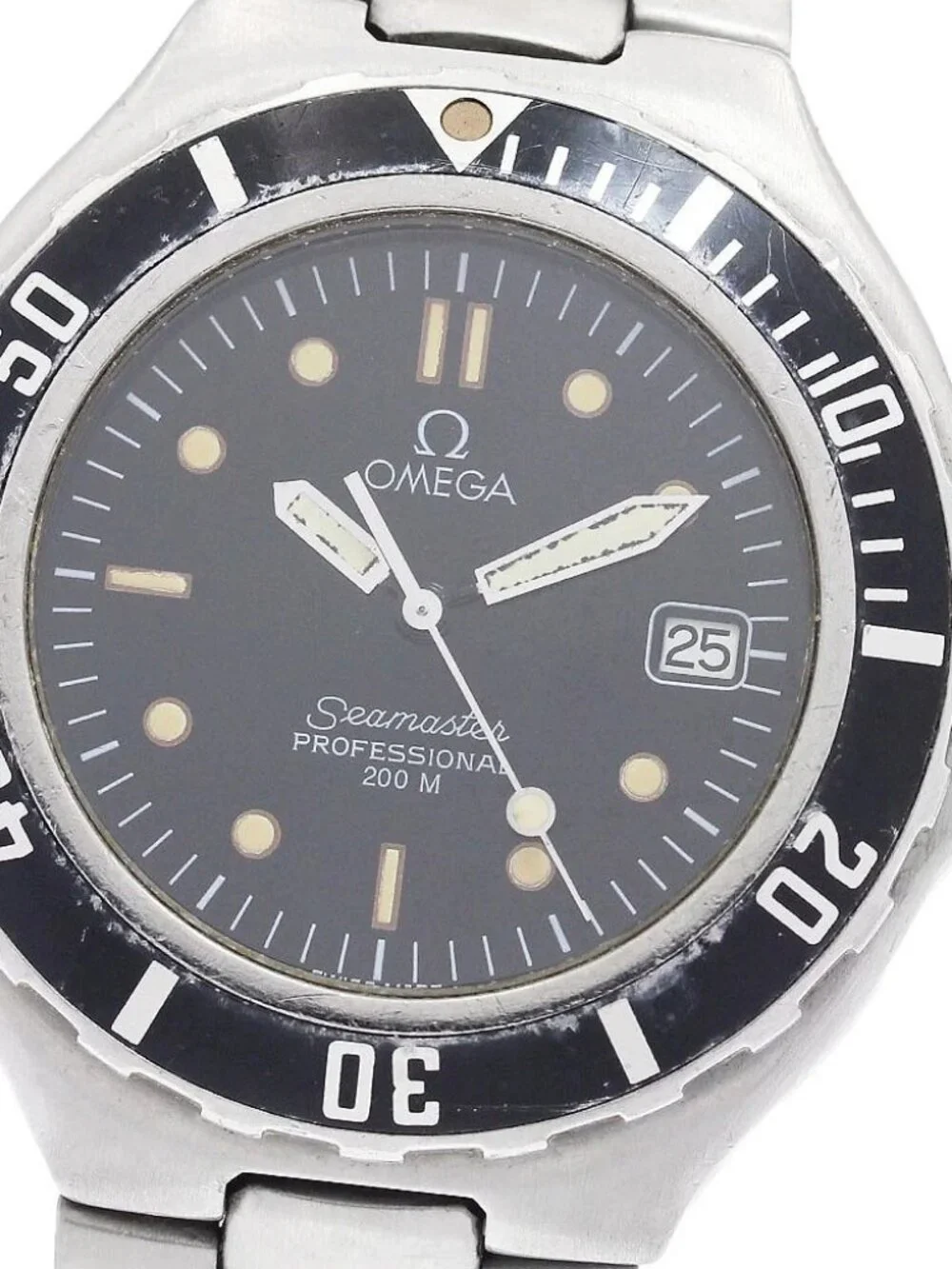 OMEGA Seamaster 200M 2850.50 Date Black Dial Quartz Men's Watch_960046